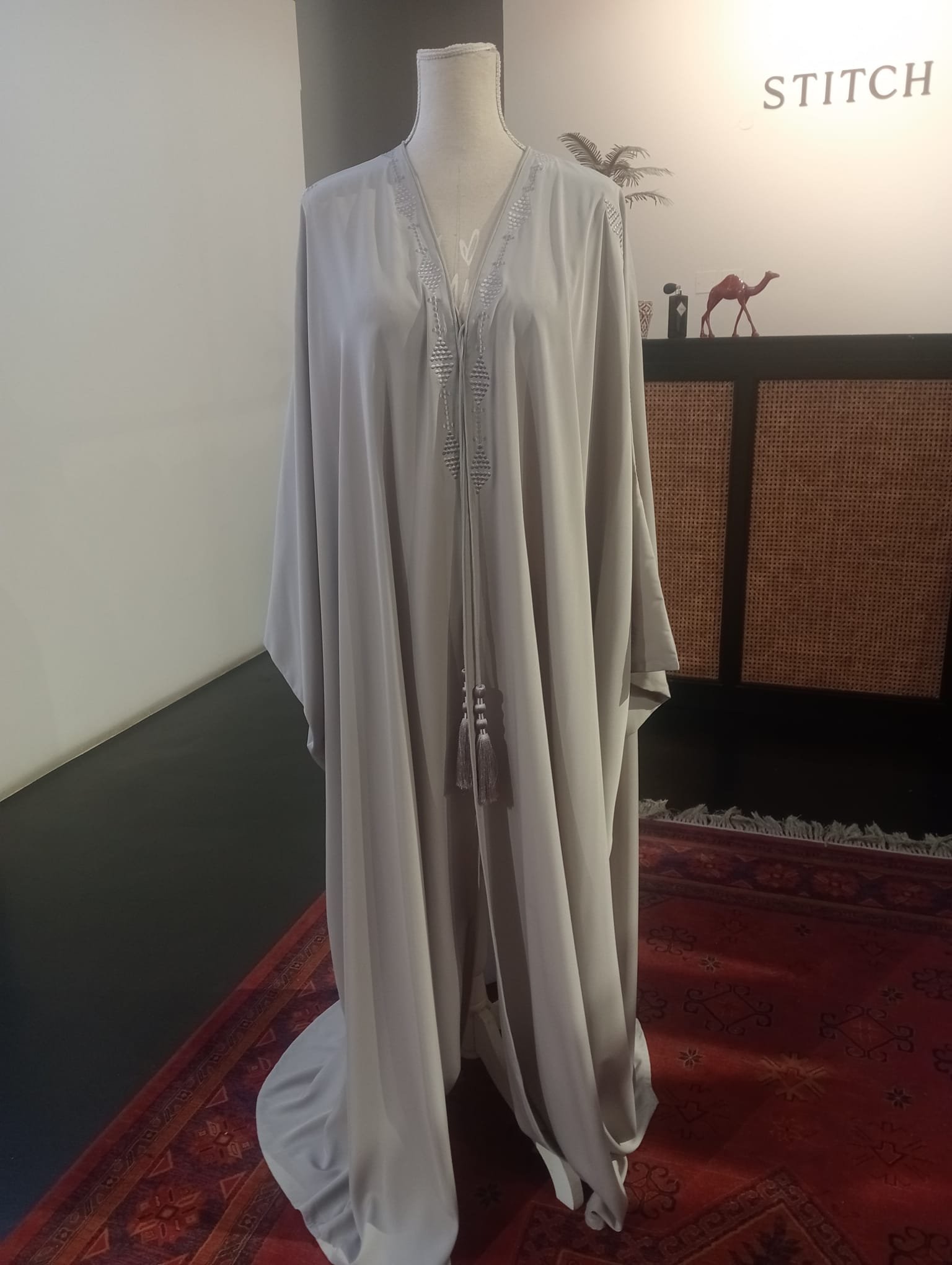 DOVE GREY ABAYA 